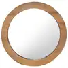 Image de vidaXL Miroir mural 60 cm Teck Rond