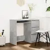 Image de vidaXL Bureau Gris béton 90x45x76 cm Bois d’ingénierie