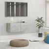 Image de vidaXL Meuble TV Gris béton 80x30x30 cm Bois d’ingénierie