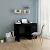 Image de vidaXL Bureau Noir 100x50x76 cm Bois d’ingénierie