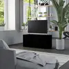 Image de vidaXL Meuble TV Noir 80x34x36 cm Bois d'ingénierie