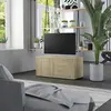 Image de vidaXL Meuble TV Chêne sonoma 80x34x36 cm Bois d'ingénierie