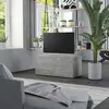 Image de vidaXL Meuble TV Gris béton 80x34x36 cm Bois d'ingénierie