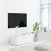 Image de vidaXL Meuble TV Blanc 80x34x30 cm Bois d'ingénierie