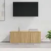 Image de vidaXL Meuble TV Chêne sonoma 80x34x30 cm Bois d'ingénierie