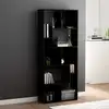 Image de vidaXL Bibliothèque Noir 67x24x161 cm Bois d'ingénierie