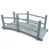Image de vidaXL Pont de jardin Gris 140x60x56 cm Bois de sapin massif