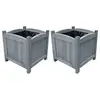 Image de vidaXL Lits surélevés de jardin 2 pcs 30x30x30 cm Bois de sapin massif