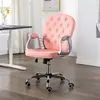 Image de vidaXL Chaise de bureau pivotante Rose Similicuir