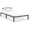 Image de vidaXL Cadre de lit sans matelas noir métal 90x200 cm