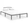 Image de vidaXL Cadre de lit sans matelas gris métal 160x200 cm