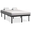 Image de vidaXL Cadre de lit sans matelas noir métal 140x200 cm