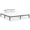 Image de vidaXL Cadre de lit sans matelas noir métal 200x200 cm
