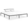 Image de vidaXL Cadre de lit sans matelas gris métal 200x200 cm