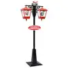 Image de vidaXL Lampadaire de Noël avec Père Noël Noir et rouge 81x40x188cm PVC
