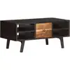 Image de vidaXL Table basse 100x50x45 cm Bois de récupération massif