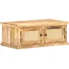 Image de vidaXL Table basse 90x50x35 cm Bois de manguier et canne naturelle