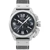 Image de TW Steel New Canteen Mens 46 mm Chronograph Quartz Watch with Leather Strap, and Date Calendar, Noir, Bracelet