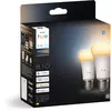Image de Ampoule LED connectée PHILIPS HUE E27 White Ambiance 60W pack de 2