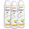 Image de Dove Lot de 3 déodorants en spray avec complexe de zinc et parfum agrumes et pêche 3 x 150 ml