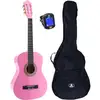 Image de LaPaz 002 PI klassieke gitaar 3/4-formaat roze + gigbag + stemapparaat