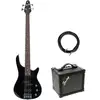 Image de Fazley FMB118 Black elektrische basgitaar + versterker + kabel