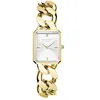 Image de Rosefield Octagon XS Studio Montre Femme Bracelet Chaîne Acier Inoxydable 19.5x24mm