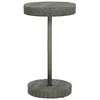 Image de vidaXL Table de jardin Gris 60,5x106 cm Résine tressée