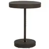 Image de vidaXL Table de jardin Marron 75,5x106 cm Résine tressée