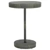 Image de vidaXL Table de jardin Gris 75,5x106 cm Résine tressée