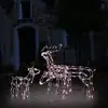 Image de vidaXL Cordon lumineux de Noël 3 pcs Rennes 229 LED
