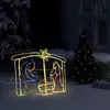 Image de vidaXL Décoration de la crèche de Noël 240 LED 116x41x87 cm