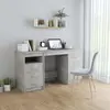 Image de vidaXL Bureau Gris béton 140x50x76 cm Bois d’ingénierie