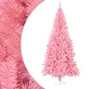Image de vidaXL Sapin de Noël artificiel avec support rose 180 cm PVC