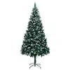 Image de vidaXL Sapin de Noël avec pommes de pin et neige blanche 240 cm