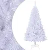 Image de vidaXL Arbre de Noël artificiel avec branches épaisses blanc 150cm PVC
