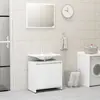 Image de vidaXL Ensemble de meubles de salle de bain Blanc Bois d'ingénierie