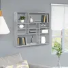 Image de vidaXL Étagère murale Gris béton 90x16x78 cm Bois d’ingénierie