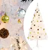Image de vidaXL Arbre de Noël artificiel pré-éclairé avec boules blanc 180 cm