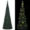 Image de vidaXL Sapin de Noël artificiel pré-éclairé avec guirlandes vert 180cm