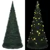 Image de vidaXL Sapin de Noël artificiel pré-éclairé avec guirlandes vert 210cm
