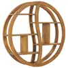 Image de vidaXL Étagère murale Yin Yang 80x17,5x80 cm Bois de teck massif