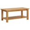 Image de vidaXL Table basse 90x45x40 cm Bois de chêne massif