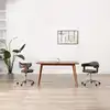 Image de vidaXL Chaises pivotantes à manger lot de 2 gris bois courbé et tissu