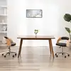 Image de vidaXL Chaises pivotantes à manger lot de 2 bois courbé et similicuir
