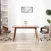 Image de vidaXL Chaises pivotantes à manger lot de 2 gris bois courbé et tissu