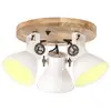 Image de vidaXL Plafonnier industriel 25 W Blanc 42x27 cm E27