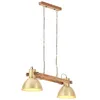 Image de vidaXL Hanglamp industrieel 25 W E27 109 cm messingkleurig