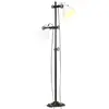 Image de vidaXL Lampadaire avec 2 abat-jour Blanc E27 Fonte