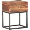 Image de vidaXL Table de chevet 40x30x50 cm Bois d'acacia brut